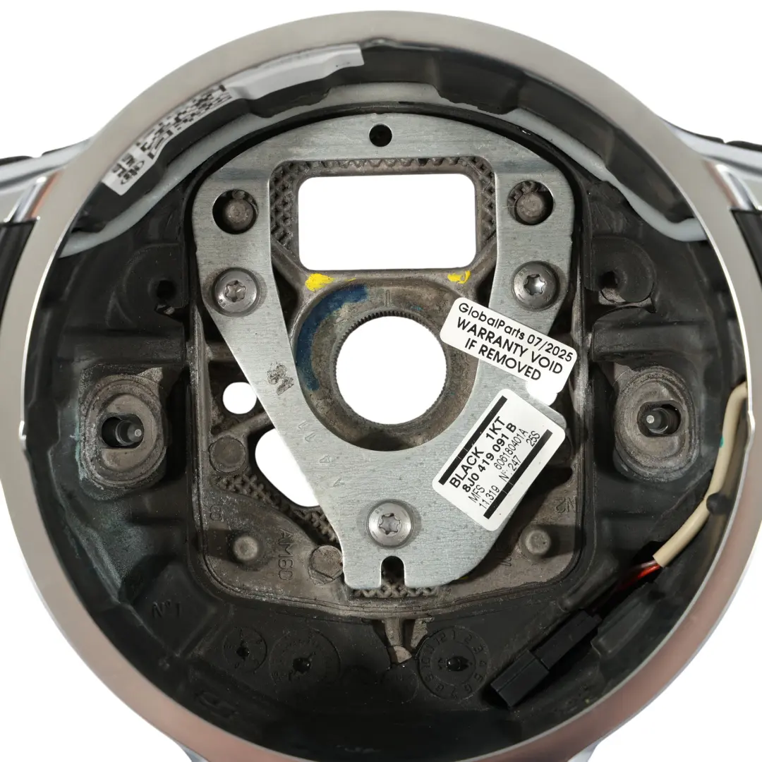 Audi TT 8J Lenkrad NEUE Schwarzes Leder Flache Unterseite - SKU 8J0419091B-2 - Teilenummer 8J0419091B