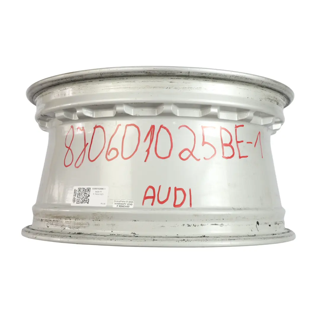 Mk2 TT Silver Alloy Wheel Rim 17" ET:50 8,5J 8J0601025A to Audi with Part number 8J0601025BE Audi Mk2 TT Silver Alloy Wheel Rim 17" ET:50 8,5J 8J0601025A - SKU 8J0601025BE-1 - Part number 8J0601025BE