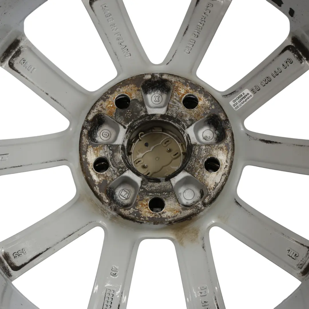 Audi Mk2 TT Srebrna Felga Aluminiowa 17" ET:50 8,5J 8J0601025A - SKU 8J0601025BE-1 - Numer Części 8J0601025BE