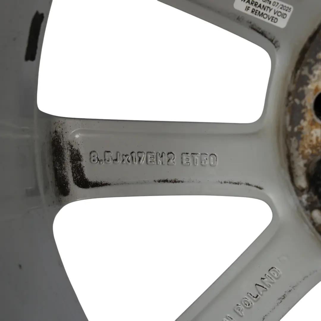 Mk2 TT Silver Alloy Wheel Rim 17" ET:50 8,5J 8J0601025A to Audi with Part number 8J0601025BE Audi Mk2 TT Silver Alloy Wheel Rim 17" ET:50 8,5J 8J0601025A - SKU 8J0601025BE-1 - Part number 8J0601025BE