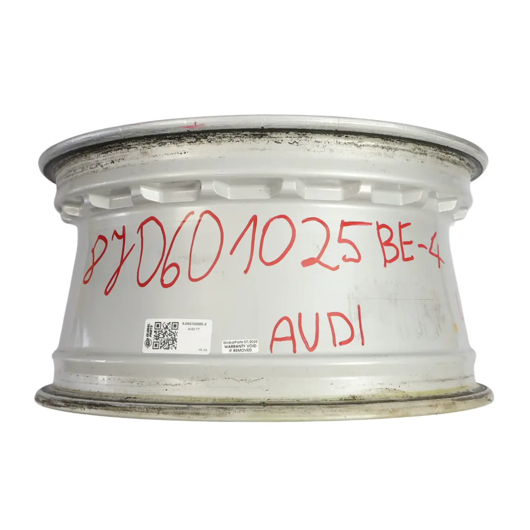 Mk2 Wheel Rim Alloy Silver 17" 8,5J ET:50 to Audi TT 8J with Part number 8J0601025BE Audi TT 8J Mk2 Wheel Rim Alloy Silver 17" 8,5J ET:50 - SKU 8J0601025BE-4 - Part number 8J0601025BE