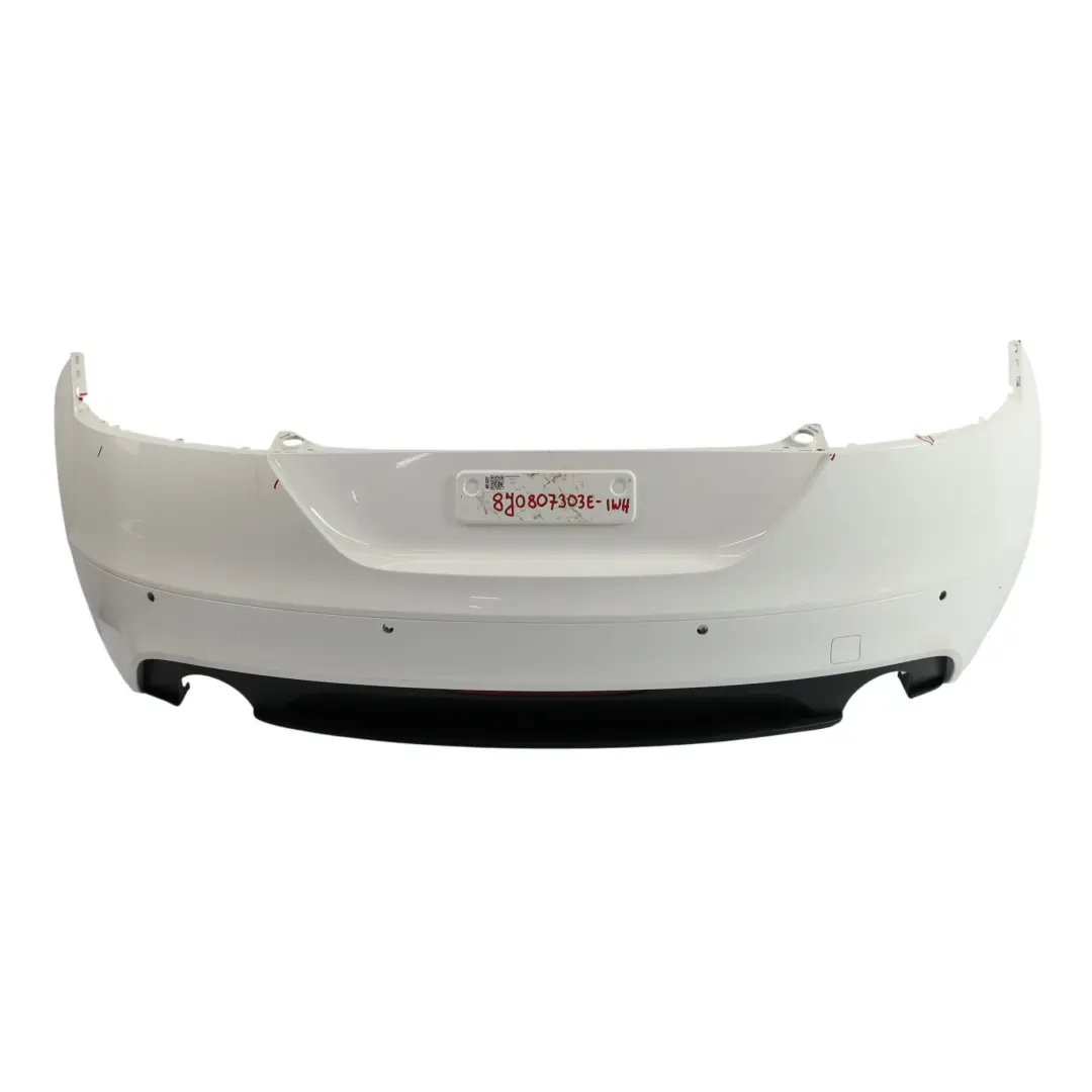 Audi TT 8J Rear Bumper Trim Panel Covering Ibis White - Y9C - SKU 8J0807303E-IWH - Part number 8J0807303E
