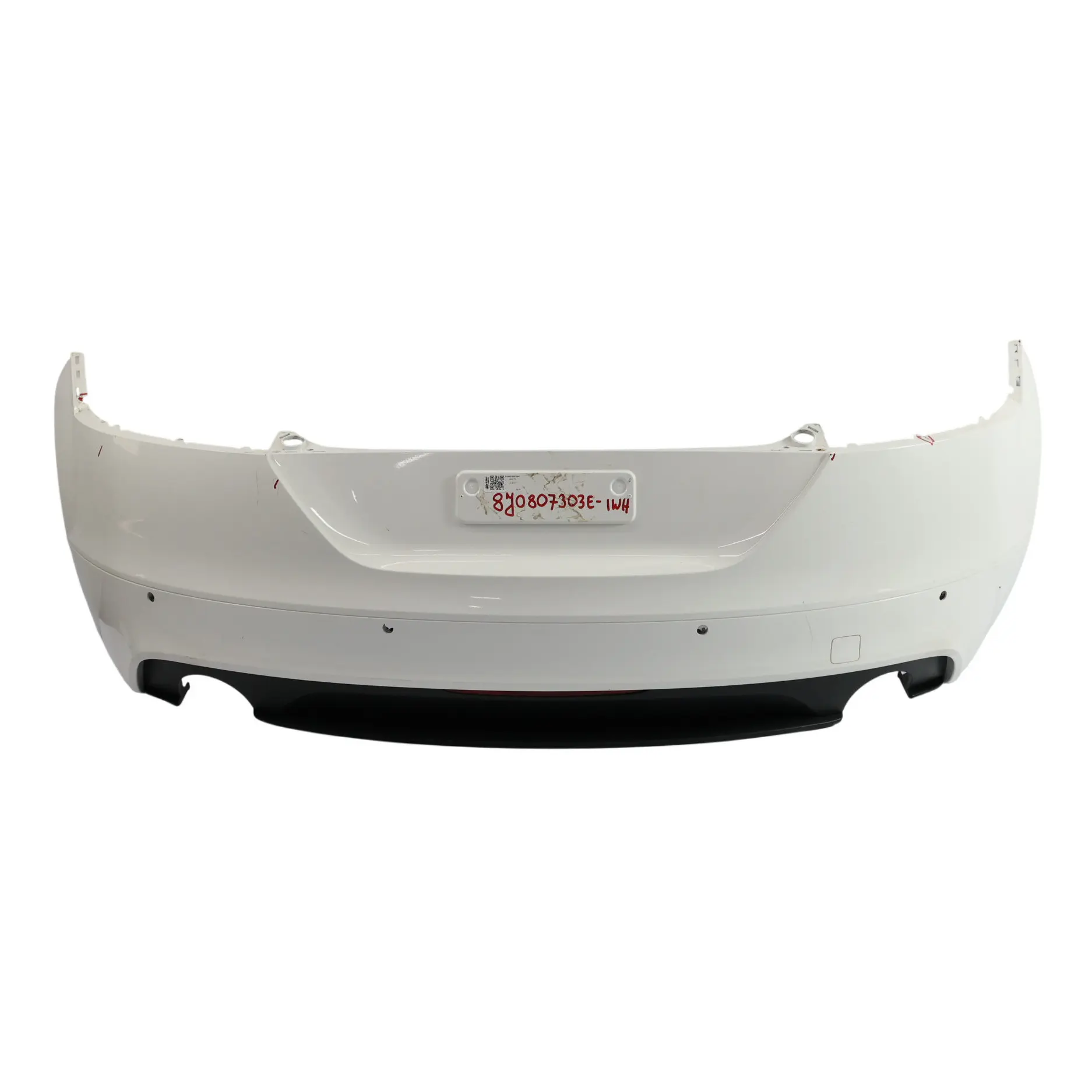 Audi TT 8J Rear Bumper Trim Panel Covering Ibis White - Y9C
