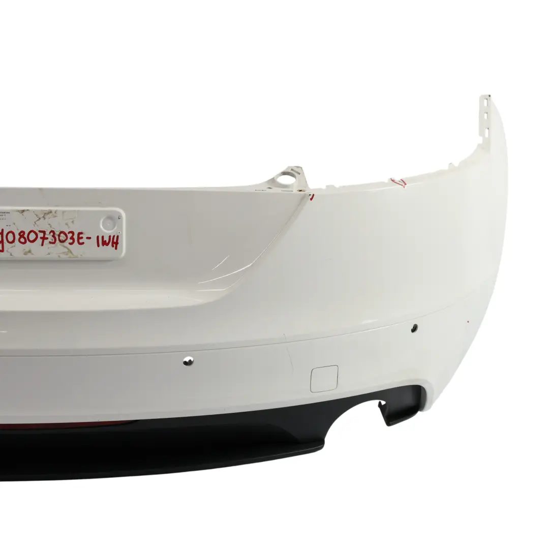 Bumper Trim Panel Covering Ibis White - Y9C to Audi TT 8J Rear with Part number 8J0807303E Audi TT 8J Rear Bumper Trim Panel Covering Ibis White - Y9C - SKU 8J0807303E-IWH - Part number 8J0807303E