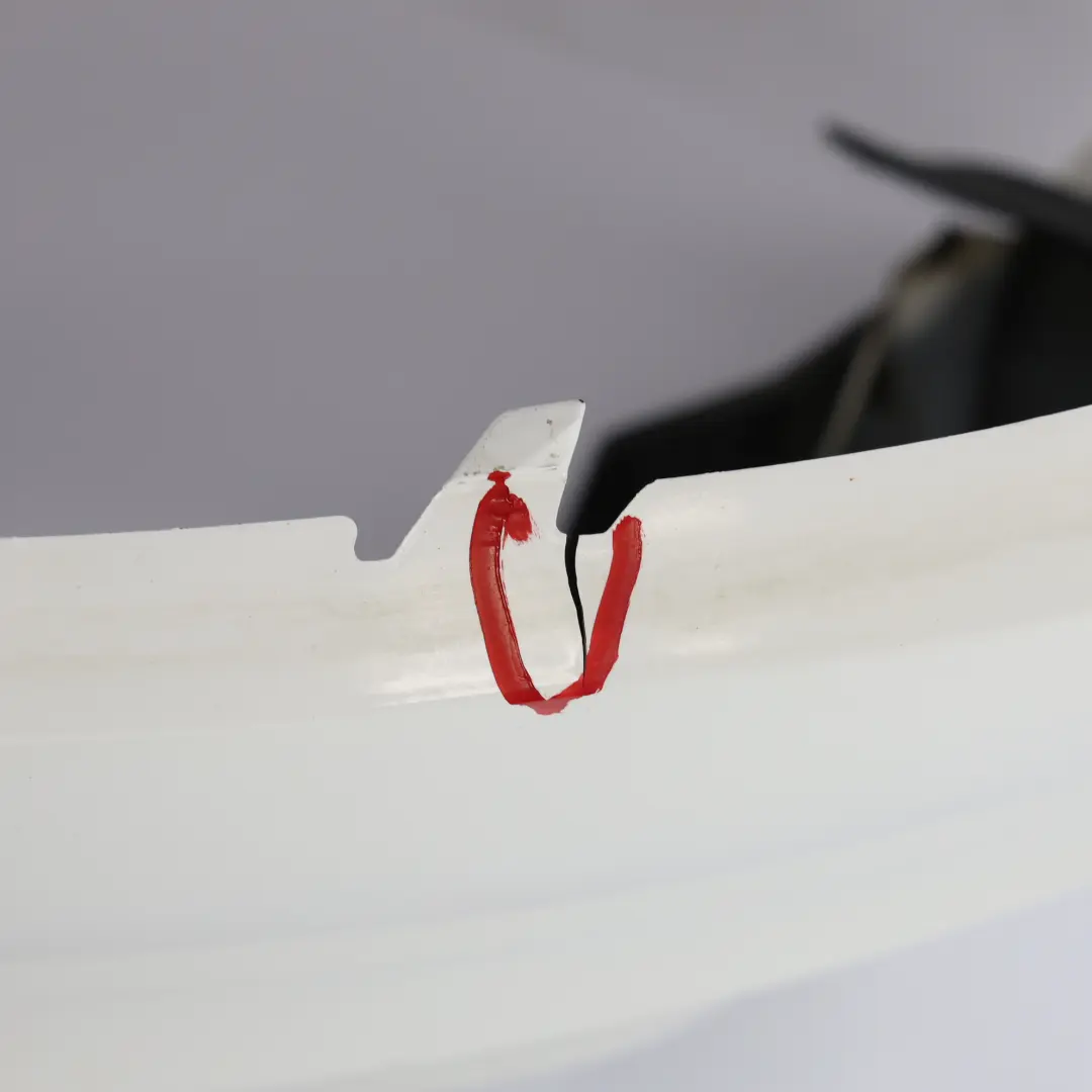 Audi TT 8J Rear Bumper Trim Panel Covering Ibis White - Y9C - SKU 8J0807303E-IWH - Part number 8J0807303E