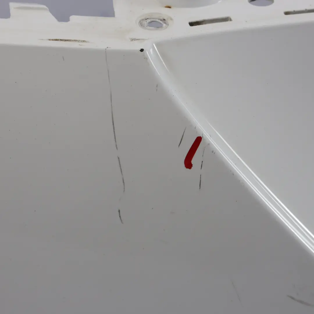 Audi TT 8J Rear Bumper Trim Panel Covering Ibis White - Y9C - SKU 8J0807303E-IWH - Part number 8J0807303E