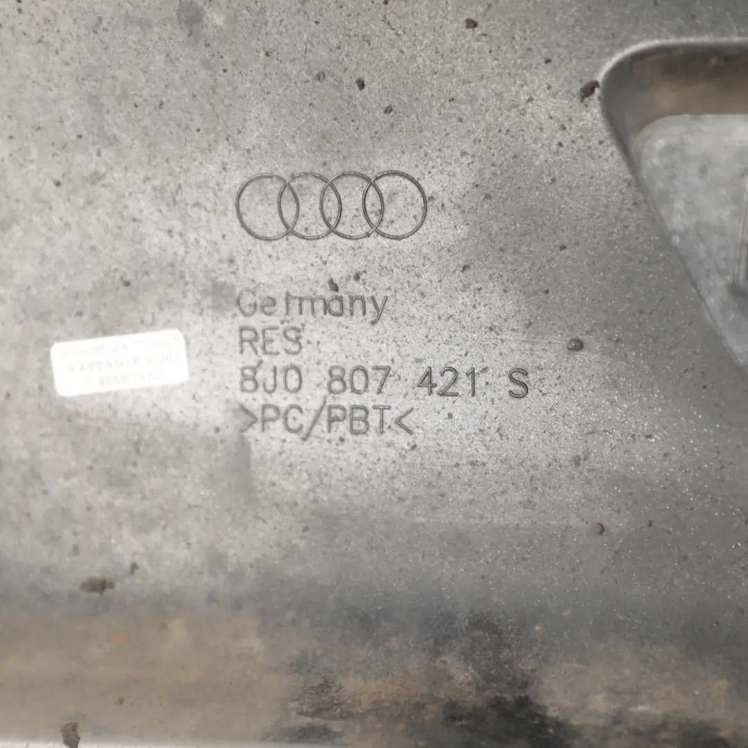Audi TT 8J Bumper Spoiler S-Line Rear Lower Diffuser Trim Panel Cover - SKU 8J0807421S - Part number 8J0807421S
