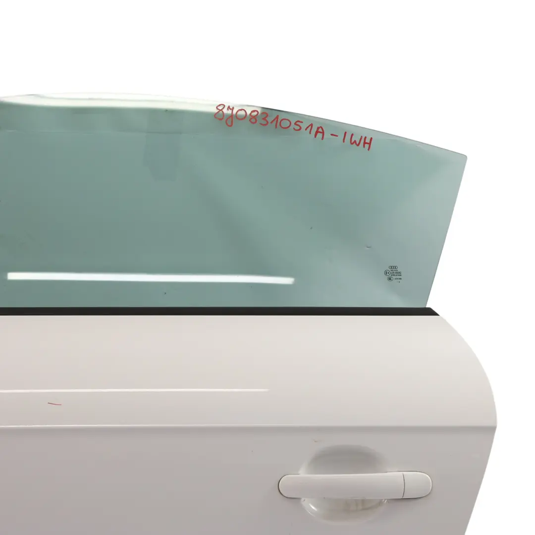 Audi TT 8J Door Cover Front Left N/S Ibis White - Y9C - SKU 8J0831051A-IWH - Part number 8J0831051A