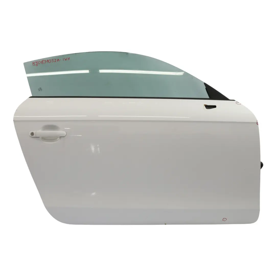 Door Cover Front Right O/S Ibis White - Y9C to Audi TT 8J with Part number 8J0831052A Audi TT 8J Door Cover Front Right O/S Ibis White - Y9C - SKU 8J0831052A-IWH - Part number 8J0831052A