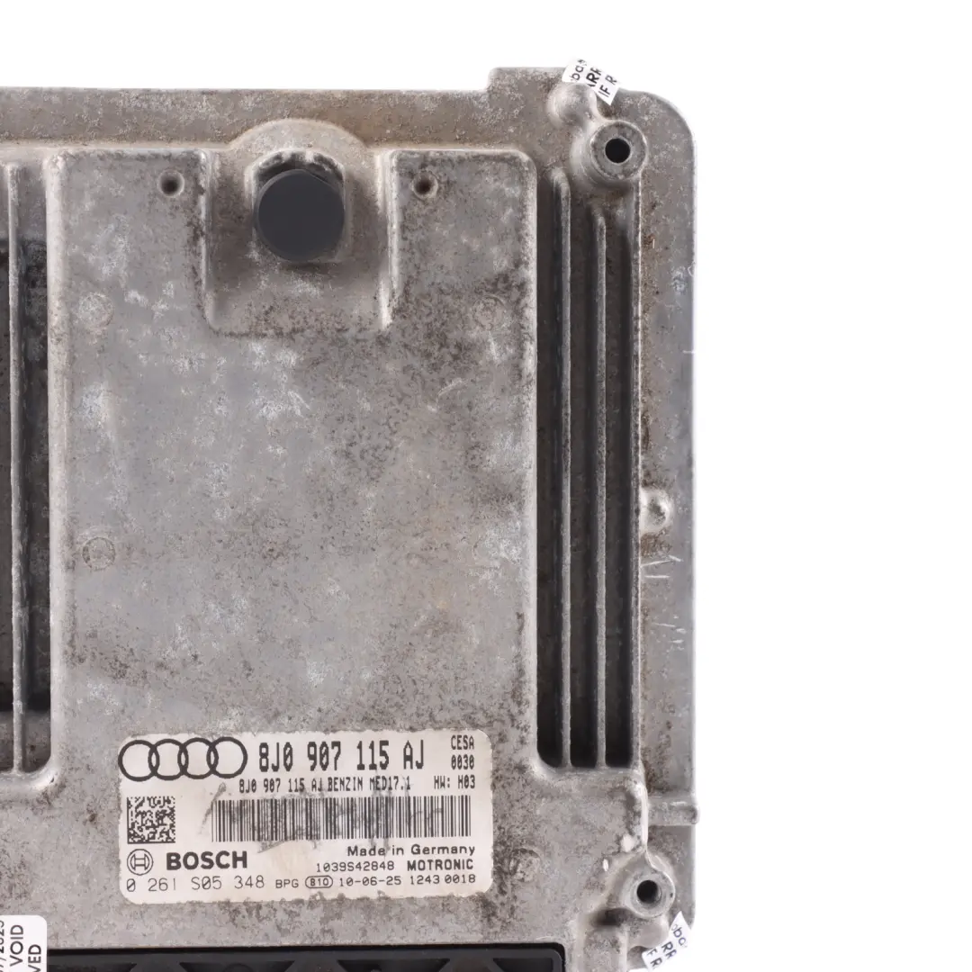 Audi TT Mk2 8J 2.0 TFSI CESA 211HP Engine Control Unit ECU Manual - SKU 8J0907115AJ-1 - Part number 8J0907115AJ