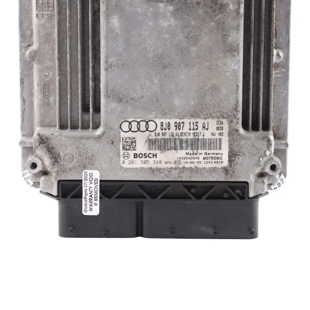 Audi TT Mk2 8J 2.0 TFSI CESA 211HP Engine Control Unit ECU Manual - SKU 8J0907115AJ-1 - Part number 8J0907115AJ