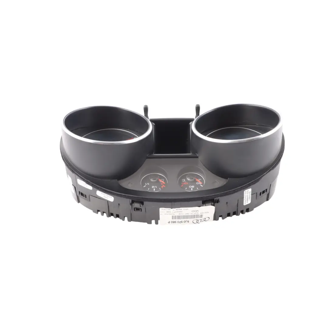 Audi TT 8J Petrol Instrument Cluster Speedo Meter Clocks Manual - SKU 8J0920980P - Part number 8J0920980P