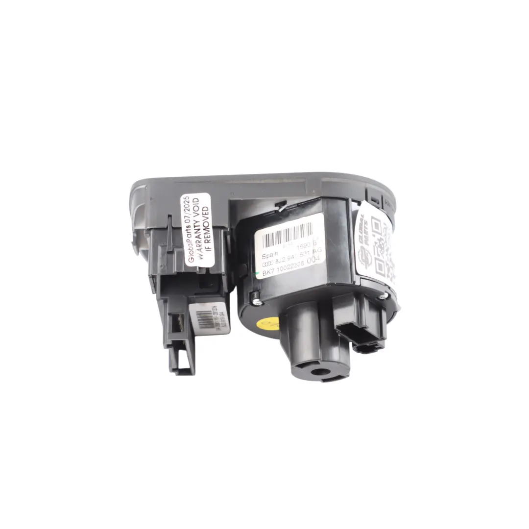 Headlight Switch Fog Light Control Switch Panel to Audi TT 8J with Part number 8J2941531AG Audi TT 8J Headlight Switch Fog Light Control Switch Panel - SKU 8J2941531AG - Part number 8J2941531AG