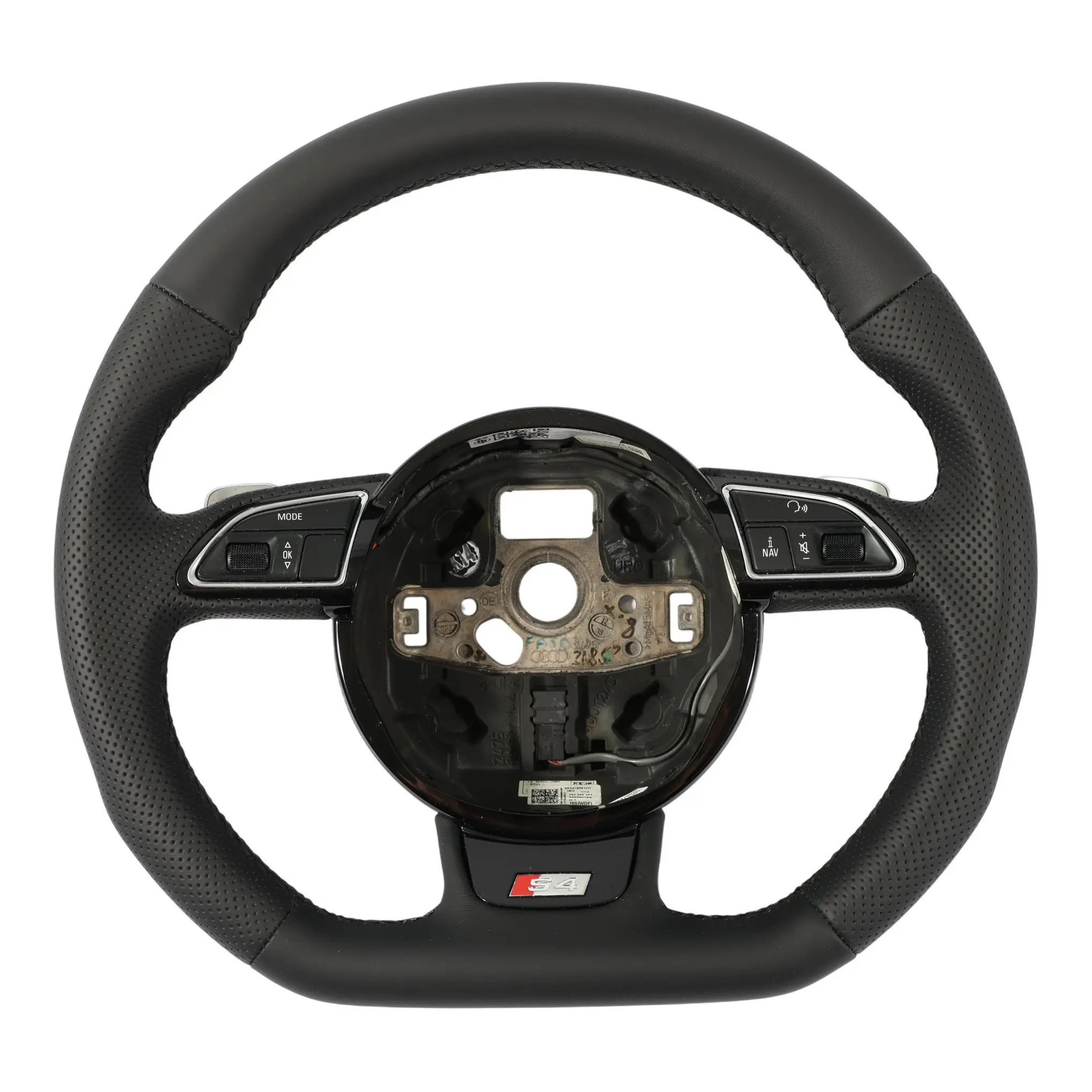 Audi S4 B8 Volante NUEVO Cuero Negro Paletas Planas 8K0419091CH