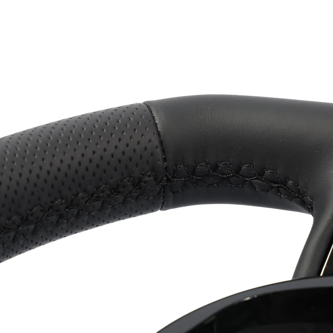 Audi S4 B8 Volante NUOVO In Pelle Nera Paddles Fondo Piatto - SKU 8K0419091CH-2 - Numero di parte 8K0419091CH