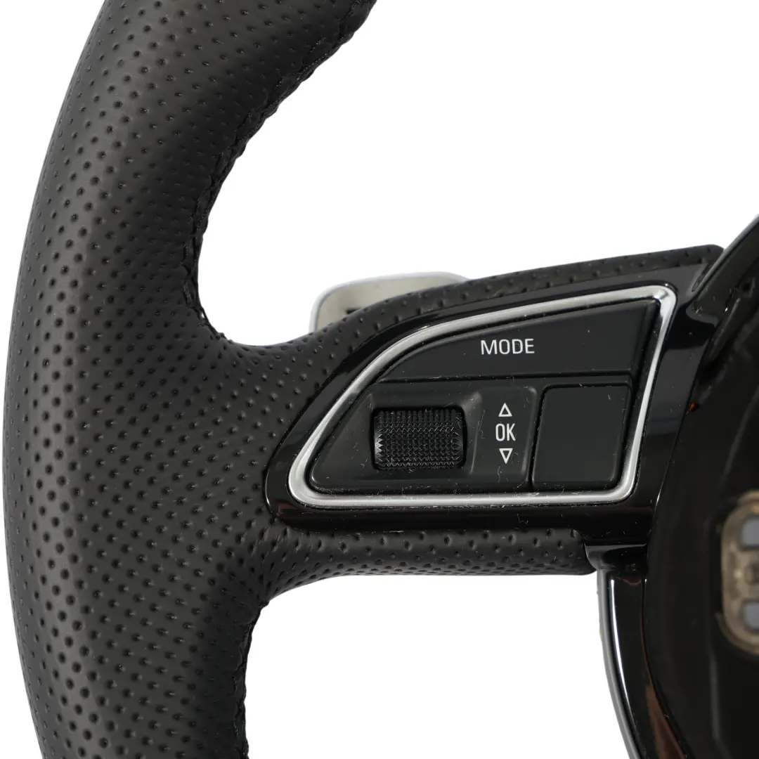 Audi S4 B8 Volant NEUF En Cuir Noir Avec Palettes À Fond Plat - SKU 8K0419091CH-2 - Numéro de pièce 8K0419091CH