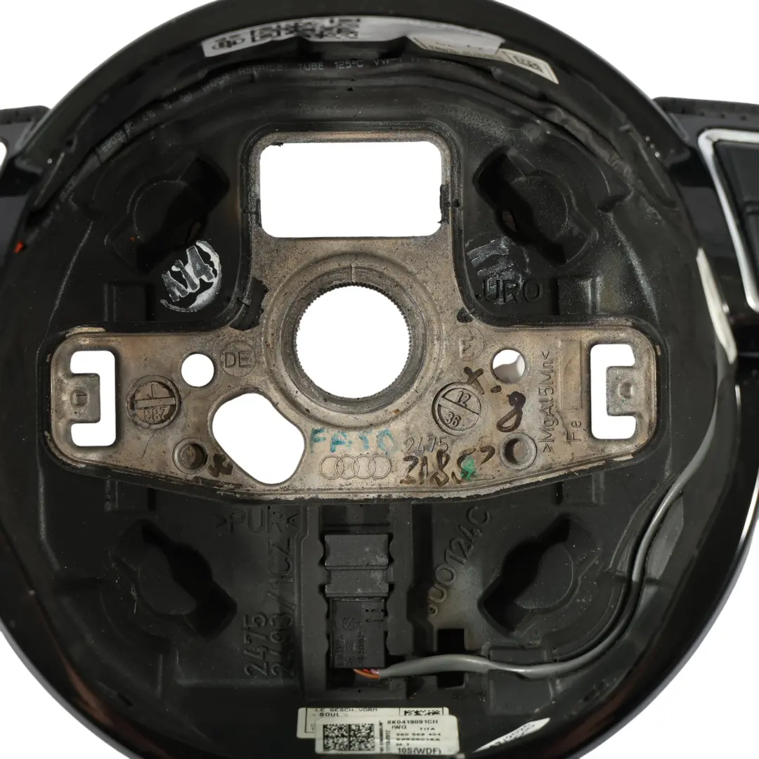 Audi S4 B8 Volant NEUF En Cuir Noir Avec Palettes À Fond Plat - SKU 8K0419091CH-2 - Numéro de pièce 8K0419091CH
