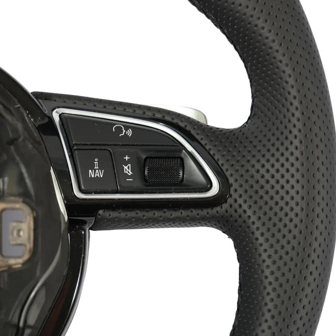 NUOVO In Pelle Nera Paddles Fondo Piatto per Audi S4 B8 Volante con numero di parte 8K0419091CH Audi S4 B8 Volante NUOVO In Pelle Nera Paddles Fondo Piatto - SKU 8K0419091CH-2 - Numero di parte 8K0419091CH