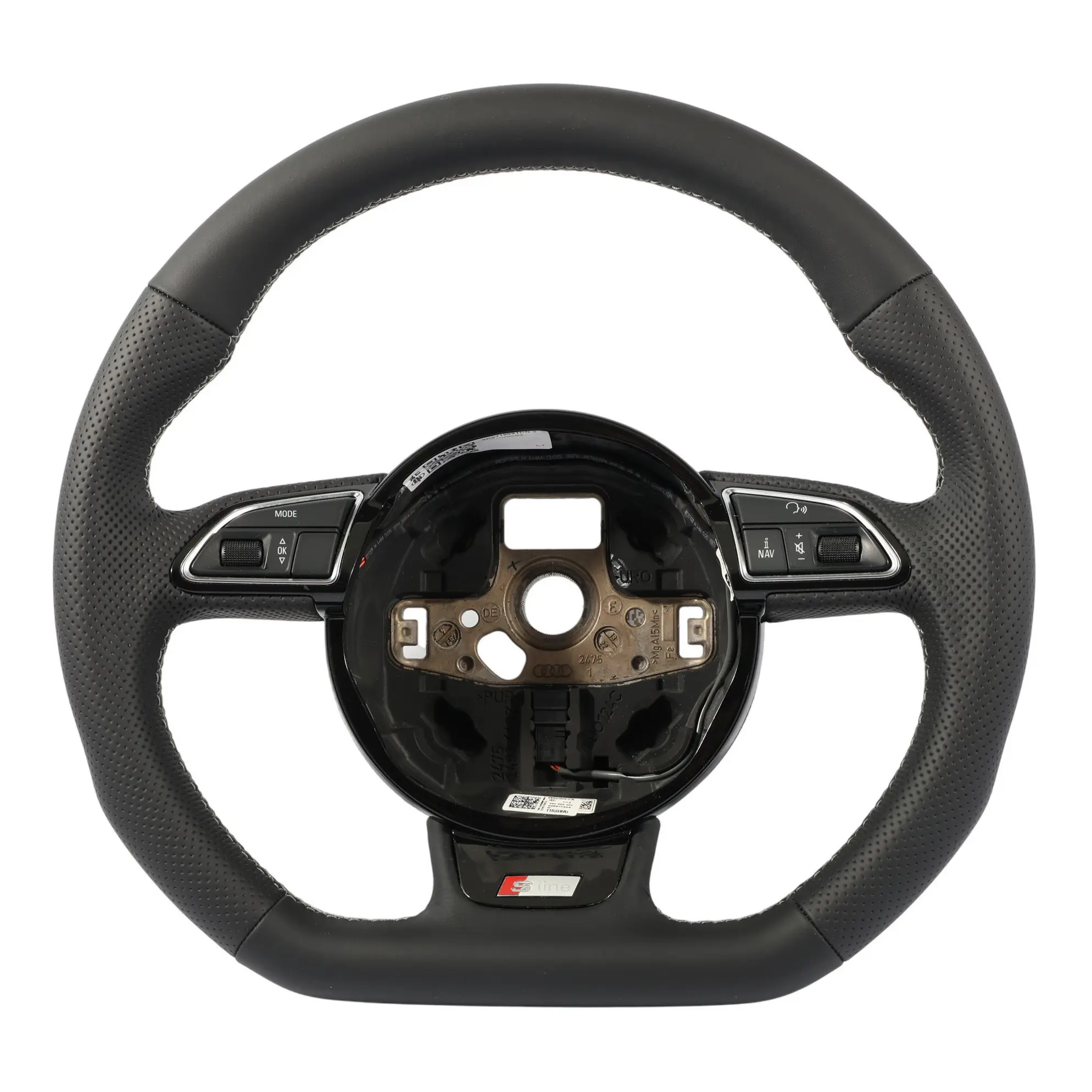 Audi A4 B8 A5 8T Volante S-Line NUEVO Cuero Negro Fondo Plano 8K0419091CN