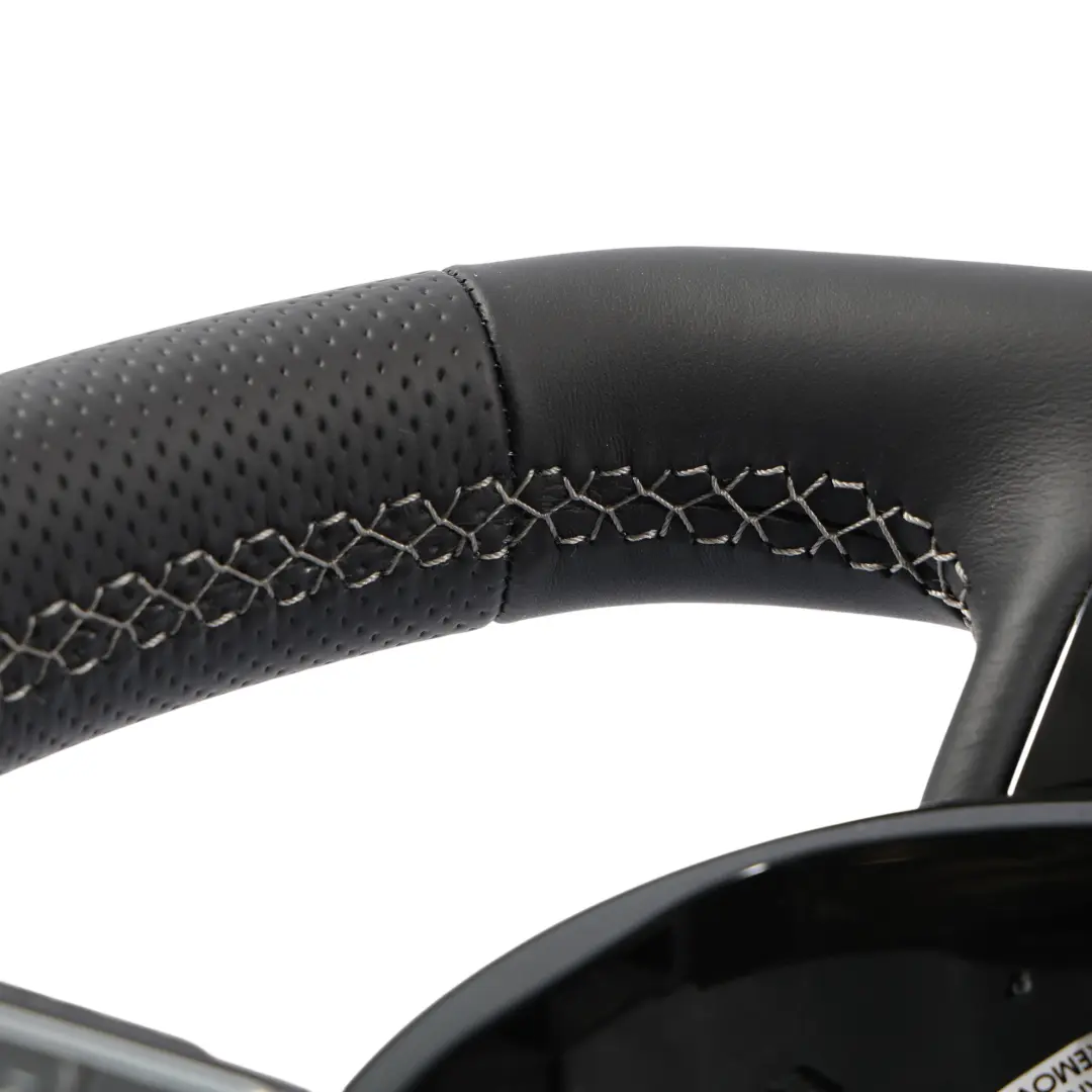 Audi A4 B8 A5 8T Volante S-Line NUOVO Pelle Nera Fondo Piatto - SKU 8K0419091CN-2 - Numero di parte 8K0419091CN
