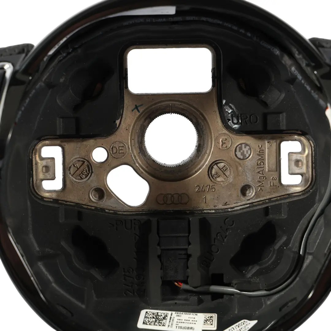 Steering Wheel S-Line NEW Black Leather Flat Bottom to Audi A4 B8 A5 8T with Part number 8K0419091CN Audi A4 B8 A5 8T Steering Wheel S-Line NEW Black Leather Flat Bottom - SKU 8K0419091CN-2 - Part number 8K0419091CN