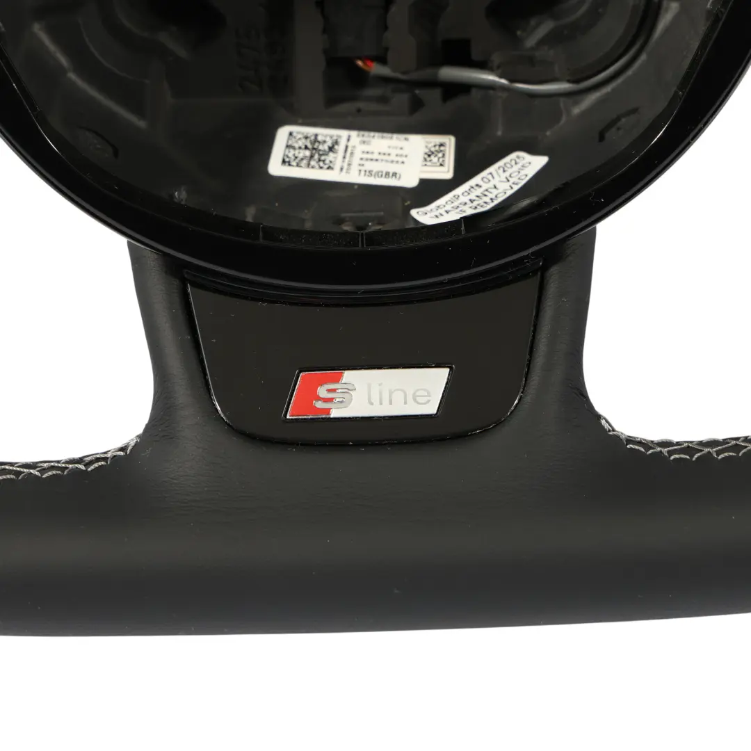 Steering Wheel S-Line NEW Black Leather Flat Bottom to Audi A4 B8 A5 8T with Part number 8K0419091CN Audi A4 B8 A5 8T Steering Wheel S-Line NEW Black Leather Flat Bottom - SKU 8K0419091CN-2 - Part number 8K0419091CN