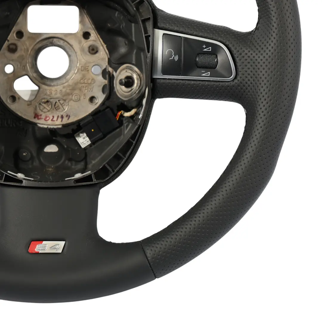 Audi A4 S4 B8 Steering Wheel NEW Black Leather Multifunction - SKU 8K0419091J-1 - Part number 8K0419091J