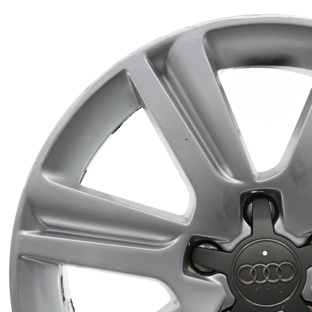 Audi A4 B8 A5 8T Silver Wheel Alloy Rim 17" ET:45 7,5J - SKU 8K0601025B-1 - Part number 8K0601025B