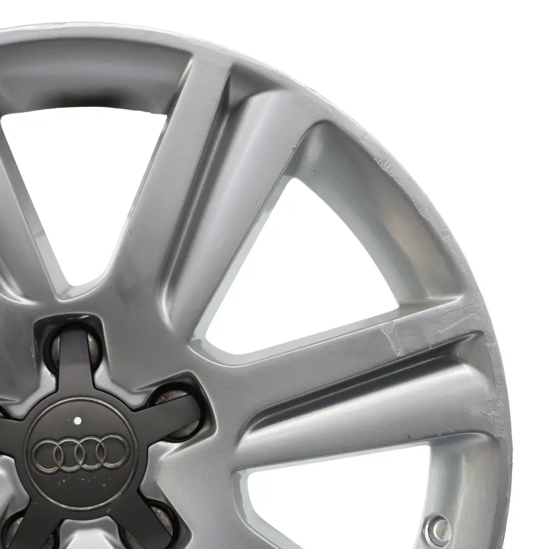 Audi A4 B8 A5 8T Silver Wheel Alloy Rim 17" ET:45 7,5J - SKU 8K0601025B-1 - Part number 8K0601025B
