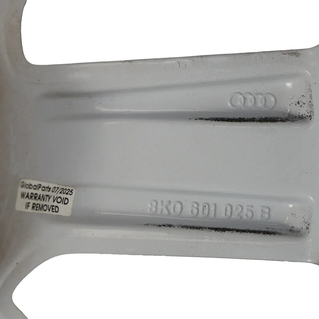 Audi A4 B8 A5 8T Jante argentée en alliage 17" ET:45 7,5J 8K0601025B - SKU 8K0601025B-2 - Numéro de pièce 8K0601025B-2