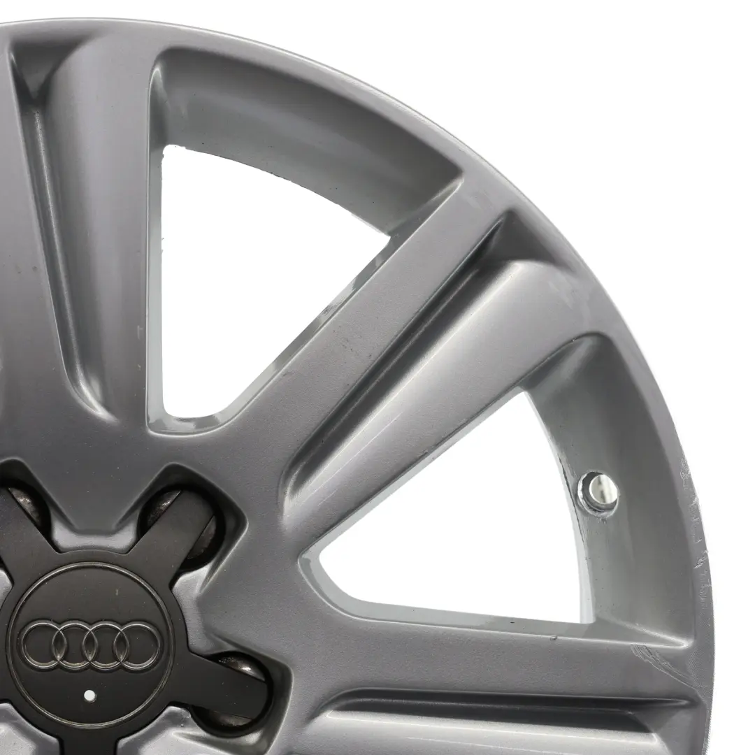 Audi A4 B8 A5 8T Silver Wheel Alloy Rim 17" ET:45 7,5J 8K0601025B - SKU 8K0601025B-2 - Part number 8K0601025B-2