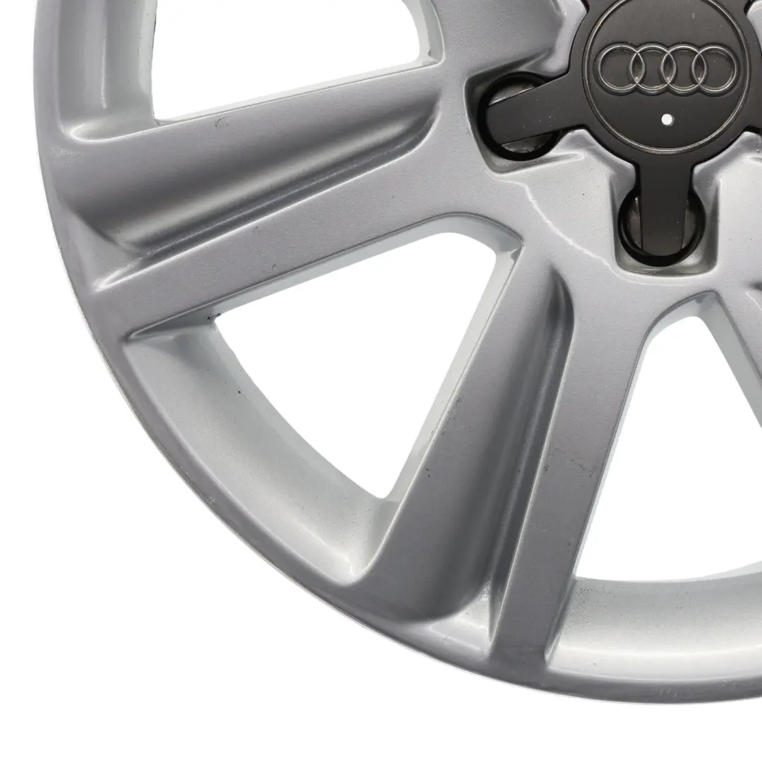 Audi A4 B8 A5 8T Silberne Leichtmetallfelge 17" ET:45 7,5J 8K0601025B - SKU 8K0601025B-2 - Teilenummer 8K0601025B-2