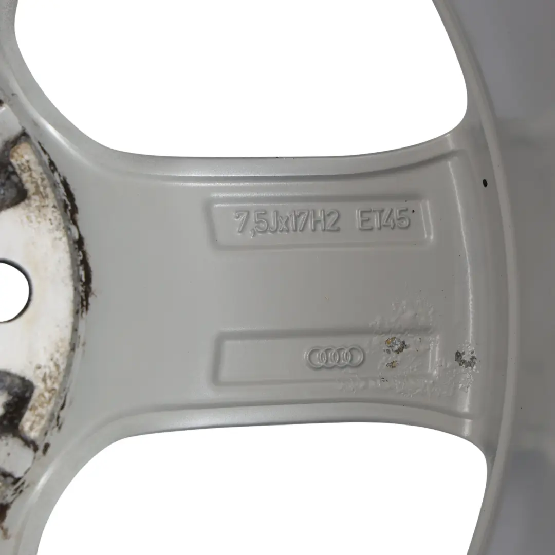 8K Silver Wheel Alloy Rim 17" ET:45 7,5J Star Spoke to Audi A4 B8 with Part number 8K0601025CE Audi A4 B8 8K Silver Wheel Alloy Rim 17" ET:45 7,5J Star Spoke - SKU 8K0601025CE-1 - Part number 8K0601025CE