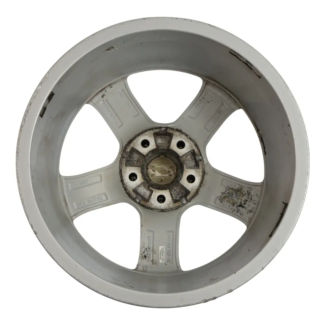 Audi A4 B8 8K Silver Wheel Alloy Rim 17" ET:45 7,5J Star Spoke - SKU 8K0601025CE-2 - Part number 8K0601025CE
