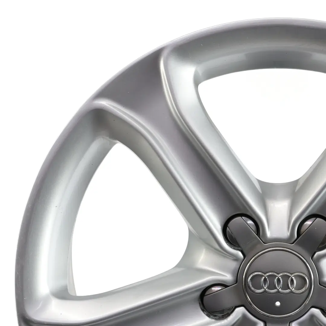 Audi A4 B8 8K Silver Wheel Alloy Rim 17" ET:45 7,5J Star Spoke - SKU 8K0601025CE-2 - Part number 8K0601025CE