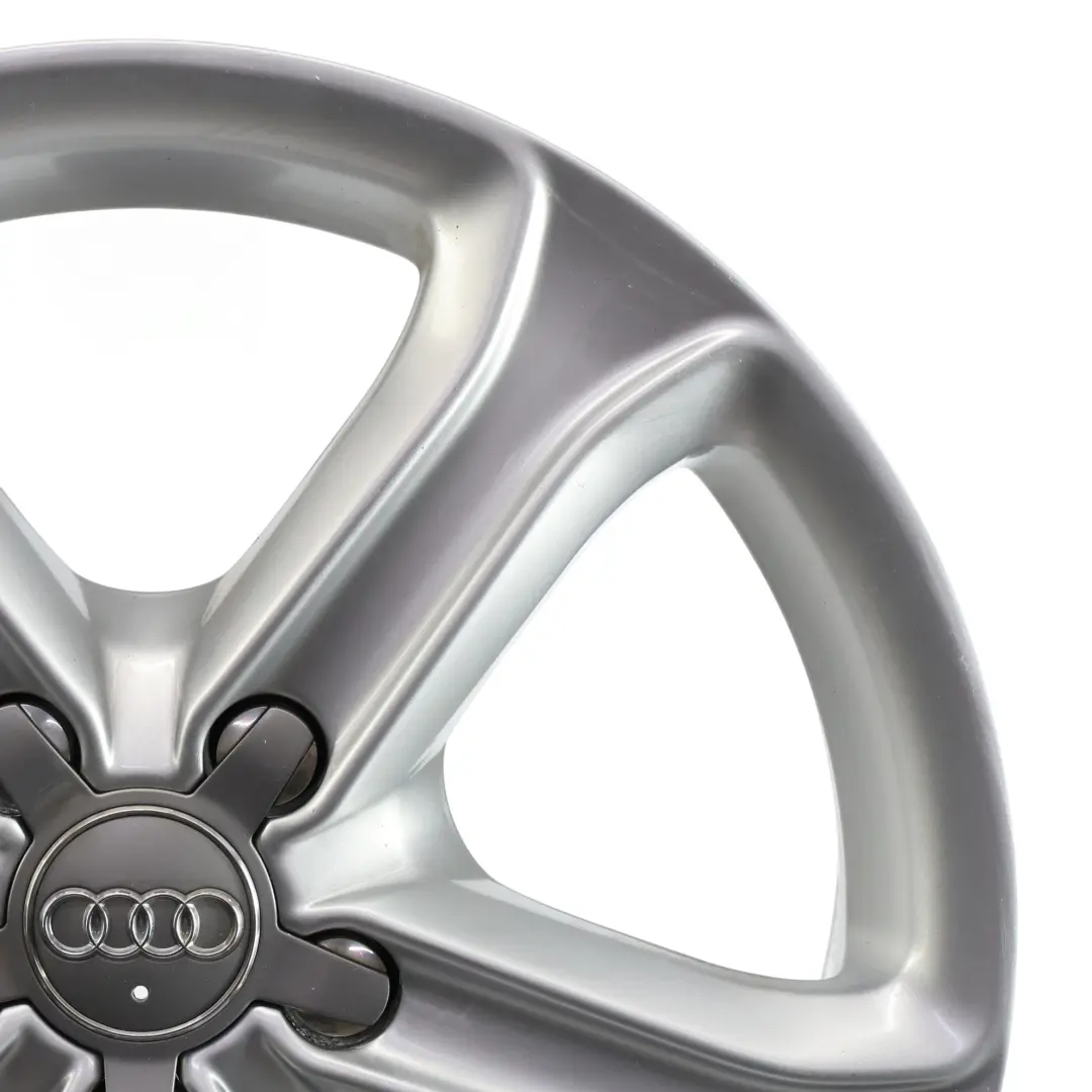 Audi A4 B8 8K Silver Wheel Alloy Rim 17" ET:45 7,5J Star Spoke - SKU 8K0601025CE-2 - Part number 8K0601025CE