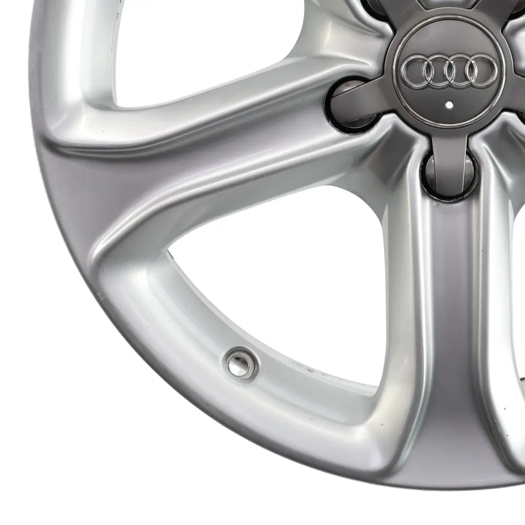 Audi A4 B8 8K Silver Wheel Alloy Rim 17" ET:45 7,5J Star Spoke - SKU 8K0601025CE-2 - Part number 8K0601025CE