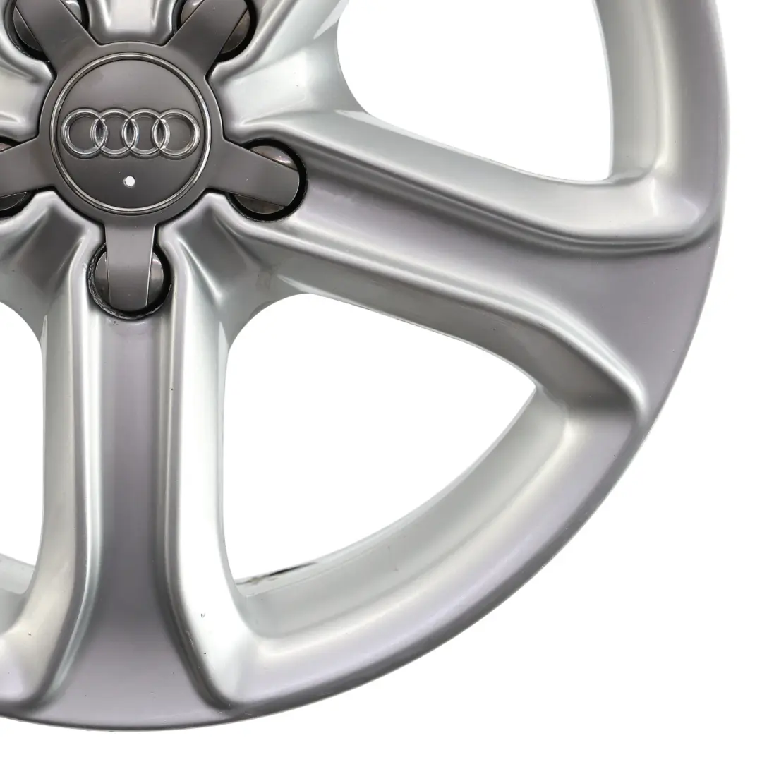Audi A4 B8 8K Silver Wheel Alloy Rim 17" ET:45 7,5J Star Spoke - SKU 8K0601025CE-2 - Part number 8K0601025CE