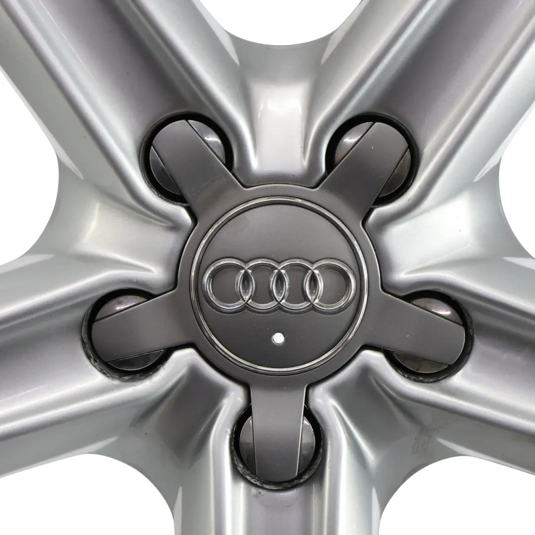 Audi A4 B8 8K Silver Wheel Alloy Rim 17" ET:45 7,5J Star Spoke - SKU 8K0601025CE-2 - Part number 8K0601025CE