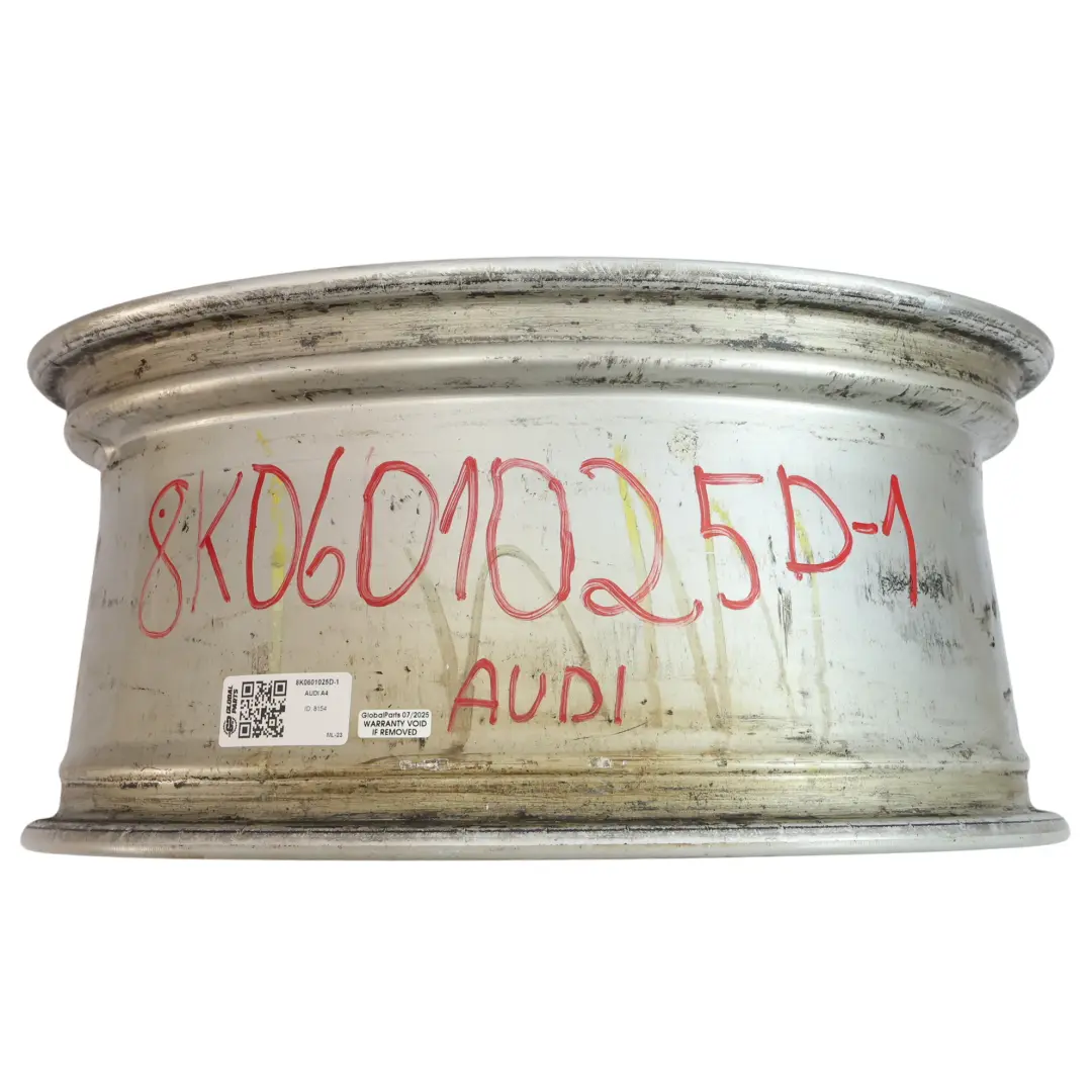 Audi A4 B8 A5 8T Wheel Rim Alloy Silver 18" 8J ET:47 - SKU 8K0601025D-1 - Part number 8K0601025D