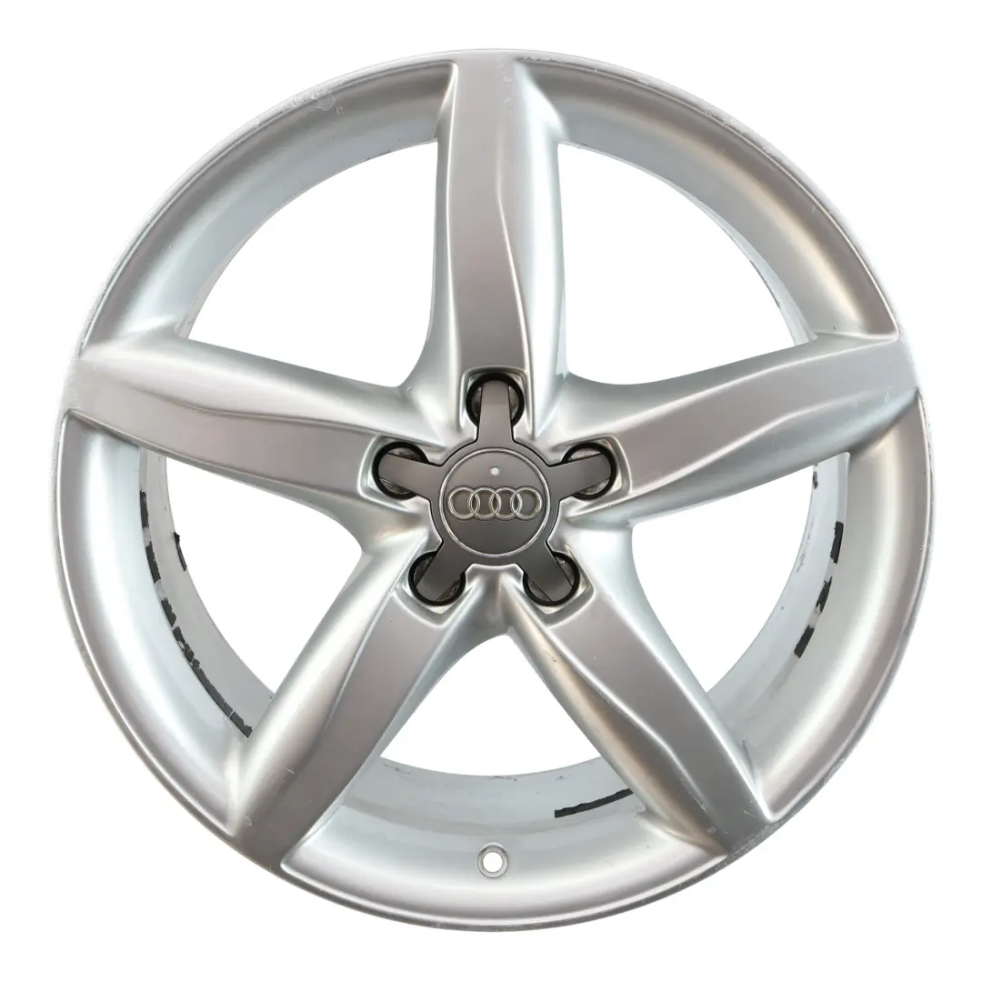 Audi A4 B8 A5 8T Wheel Rim Alloy Silver 18" 8J ET:47 - SKU 8K0601025D-2 - Part number 8K0601025D