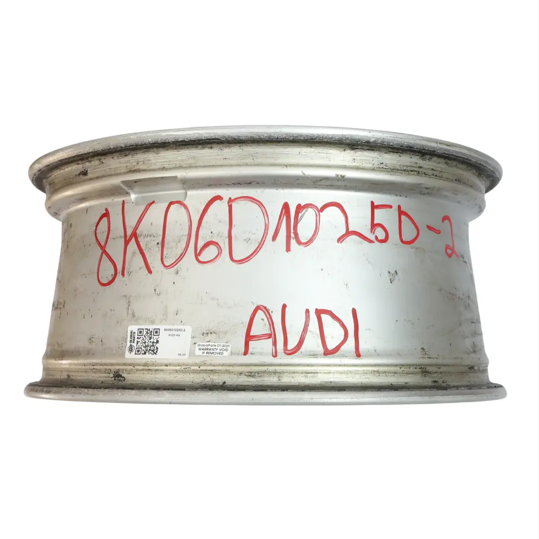 Audi A4 B8 A5 8T Wheel Rim Alloy Silver 18" 8J ET:47 - SKU 8K0601025D-2 - Part number 8K0601025D