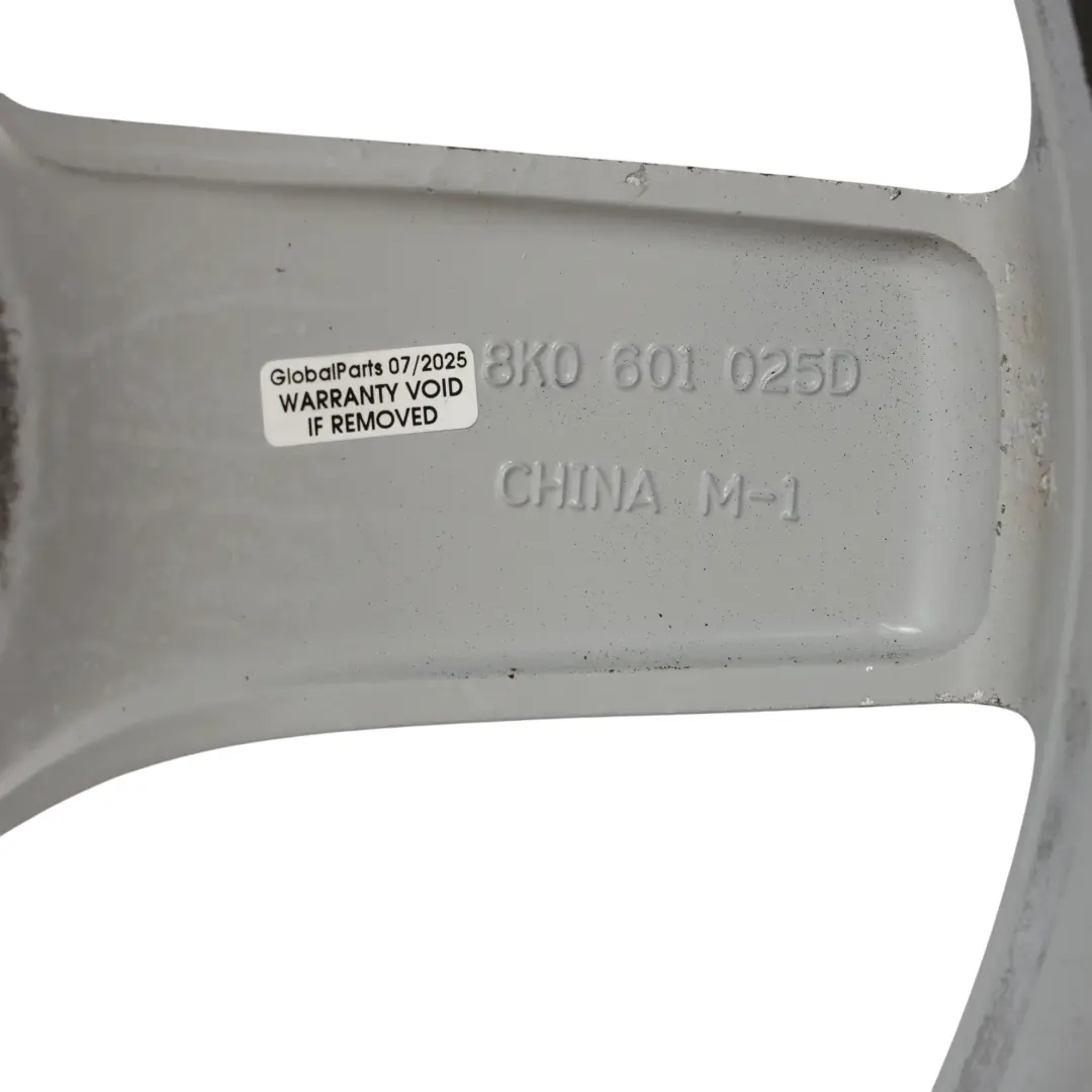 Alufelge Silber 18" 8J ET:47 für Audi A4 B8 A5 8T mit Teilenummer 8K0601025D Audi A4 B8 A5 8T Alufelge Silber 18" 8J ET:47 - SKU 8K0601025D-2 - Teilenummer 8K0601025D