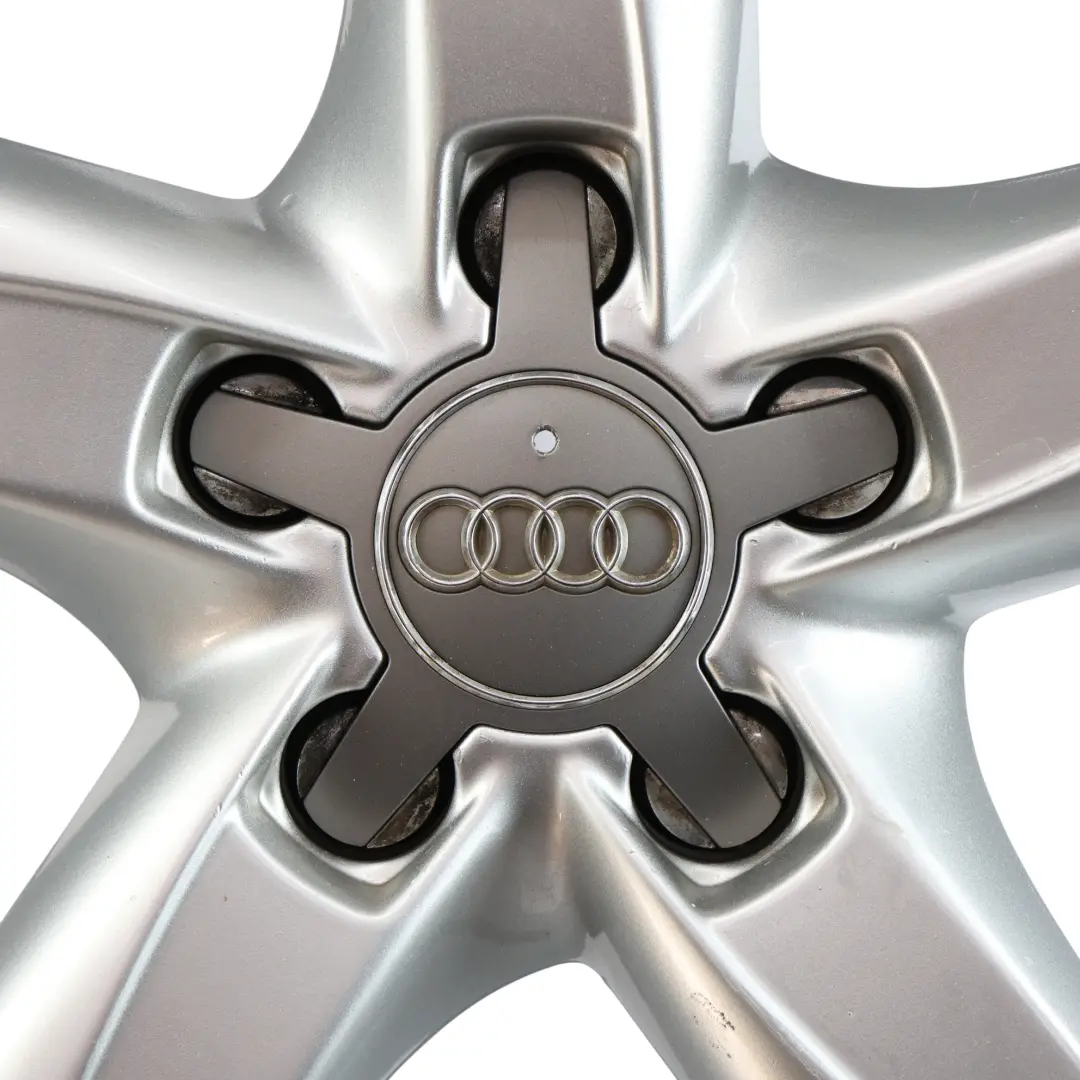 Rim Alloy Silver 18" 8J ET:47 to Audi A4 B8 A5 8T Wheel with Part number 8K0601025D Audi A4 B8 A5 8T Wheel Rim Alloy Silver 18" 8J ET:47 - SKU 8K0601025D-2 - Part number 8K0601025D