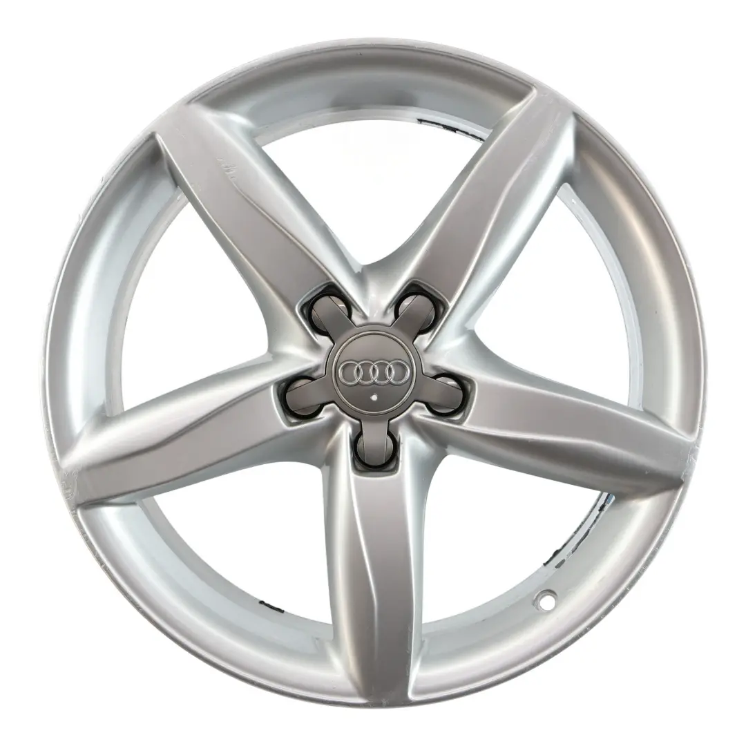 Audi A4 B8 A5 8T Silver Wheel Alloy Rim 18" 8J ET:47 - SKU 8K0601025D-3 - Part number 8K0601025D