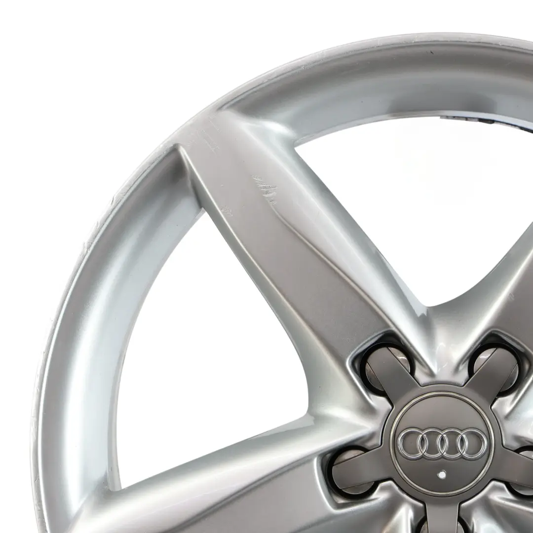 Alloy Rim 18" 8J ET:47 to Audi A4 B8 A5 8T Silver Wheel with Part number 8K0601025D Audi A4 B8 A5 8T Silver Wheel Alloy Rim 18" 8J ET:47 - SKU 8K0601025D-3 - Part number 8K0601025D