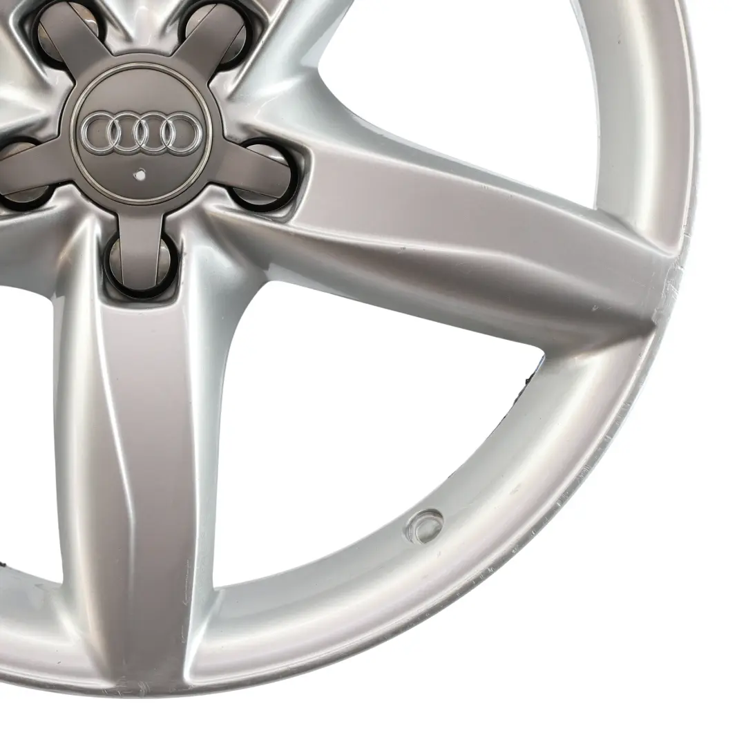 Audi A4 B8 A5 8T Silver Wheel Alloy Rim 18" 8J ET:47 - SKU 8K0601025D-3 - Part number 8K0601025D