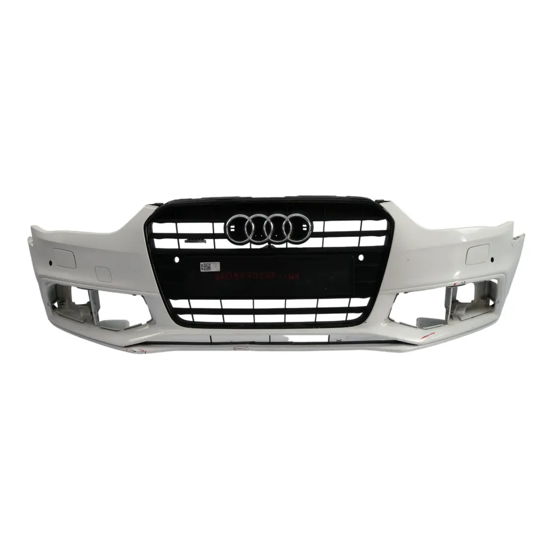 Zderzak Przedni PDC Ibis White Biały - Y9C do Audi A4 B8 o numerze 8K0807065F Audi A4 B8 Zderzak Przedni PDC Ibis White Biały - Y9C - SKU 8K0807065F-IWH - Numer Części 8K0807065F