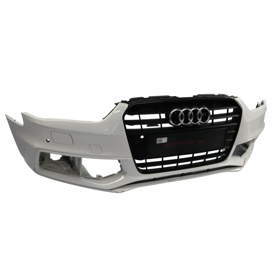 Audi A4 B8 Front Bumper Trim Panel Covering PDC Ibis White - Y9C - SKU 8K0807065F-IWH - Part number 8K0807065F