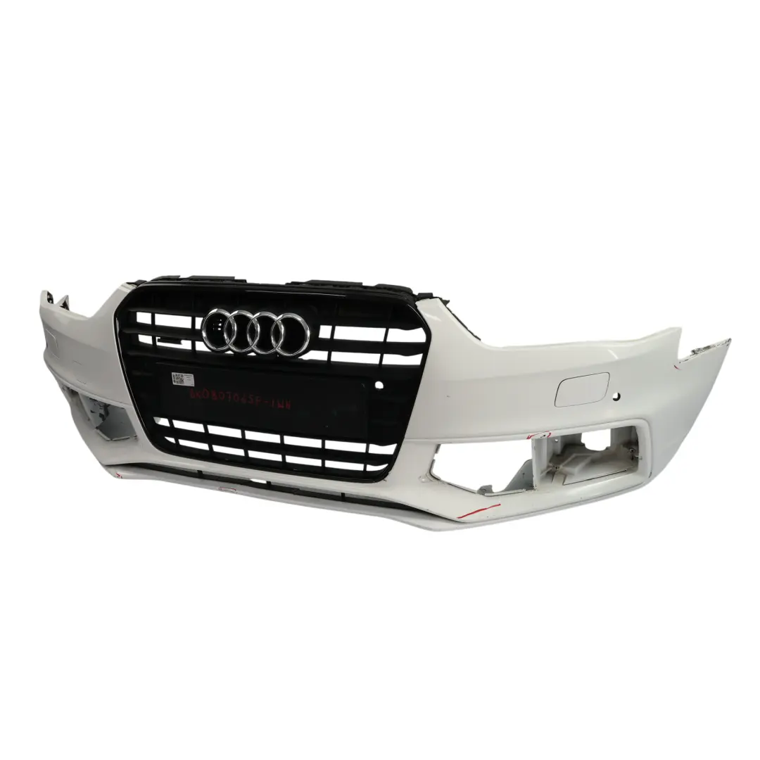 Audi A4 B8 Front Bumper Trim Panel Covering PDC Ibis White - Y9C - SKU 8K0807065F-IWH - Part number 8K0807065F